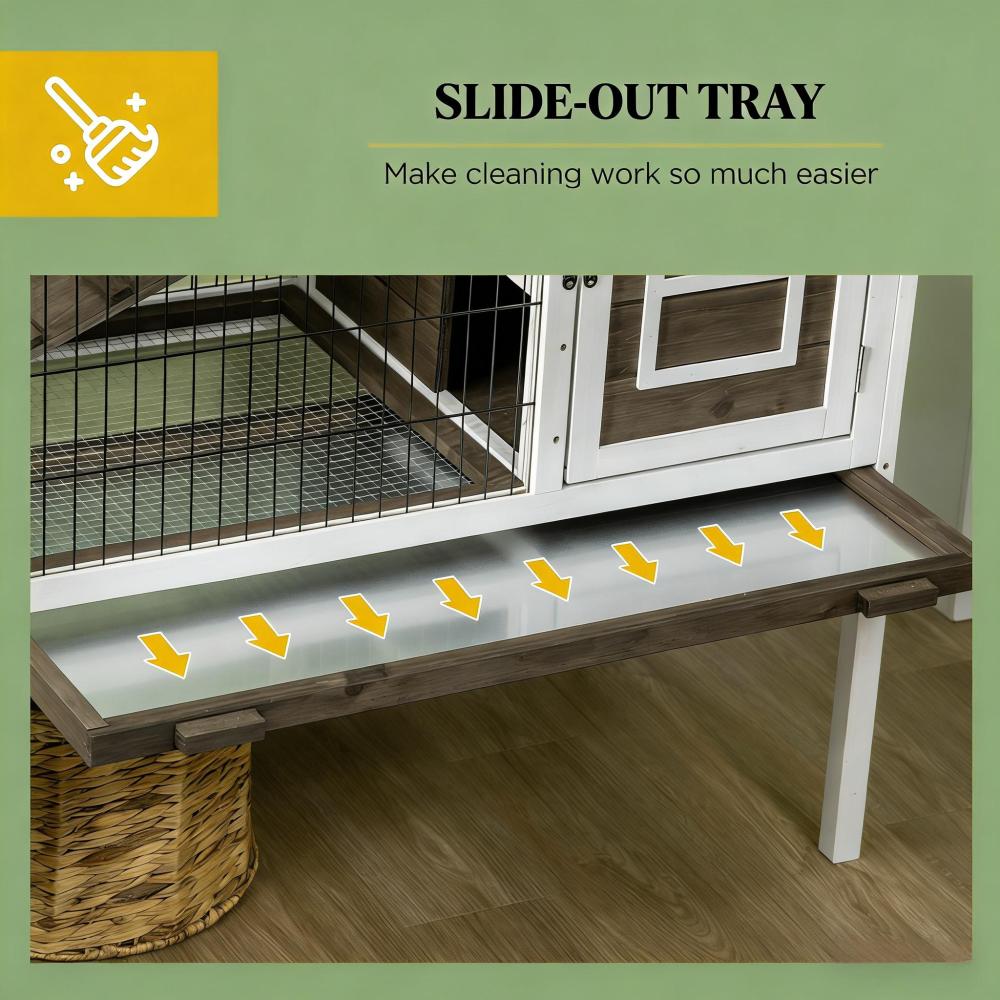 Spacious Pet House,Wood Rabbit Hutch