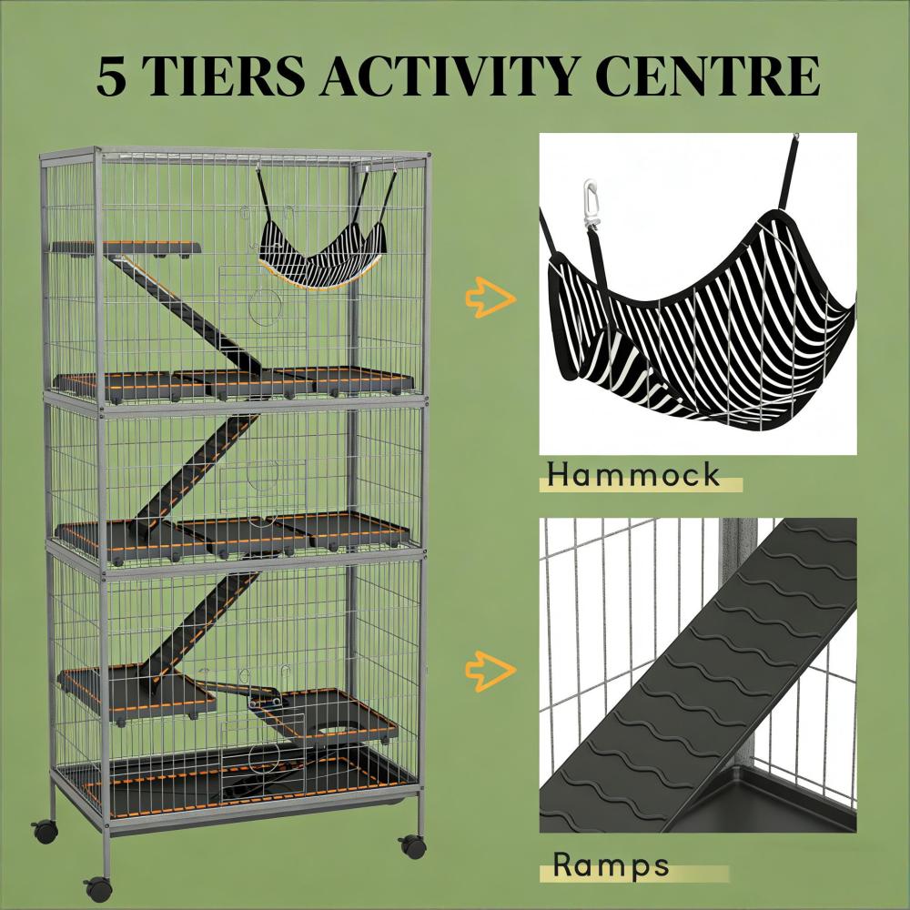 Pet Habitat,Pet House,Rolling Small Animal Cage