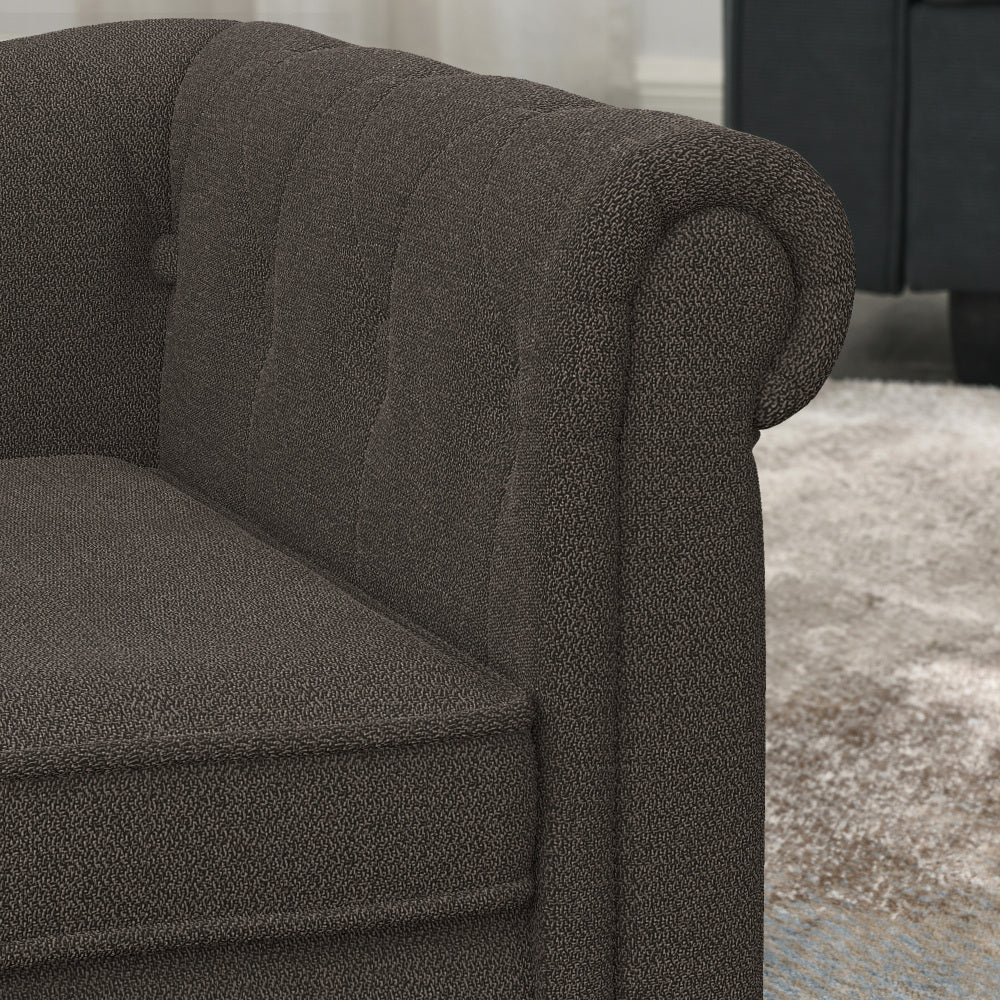 Elegant rectangular pet bed for small and medium-sized dogs, durable elevated dog sofa bed, comfortable dog sofa, modern and fashionable linen fabric dog sofa-Dark Brown