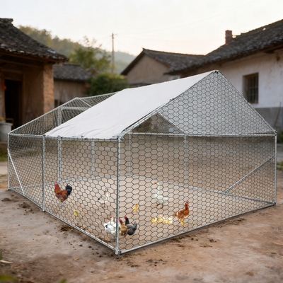 XPT034 Outdoor chicken coop metal big space 13*10*6FT