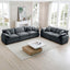Family sofa set Deep Seat Sofa, Warm Sofa for Home Cinema and Living Room, One 2-Seater Sofa and One 3-Seater Sofa,Grey Corduroy