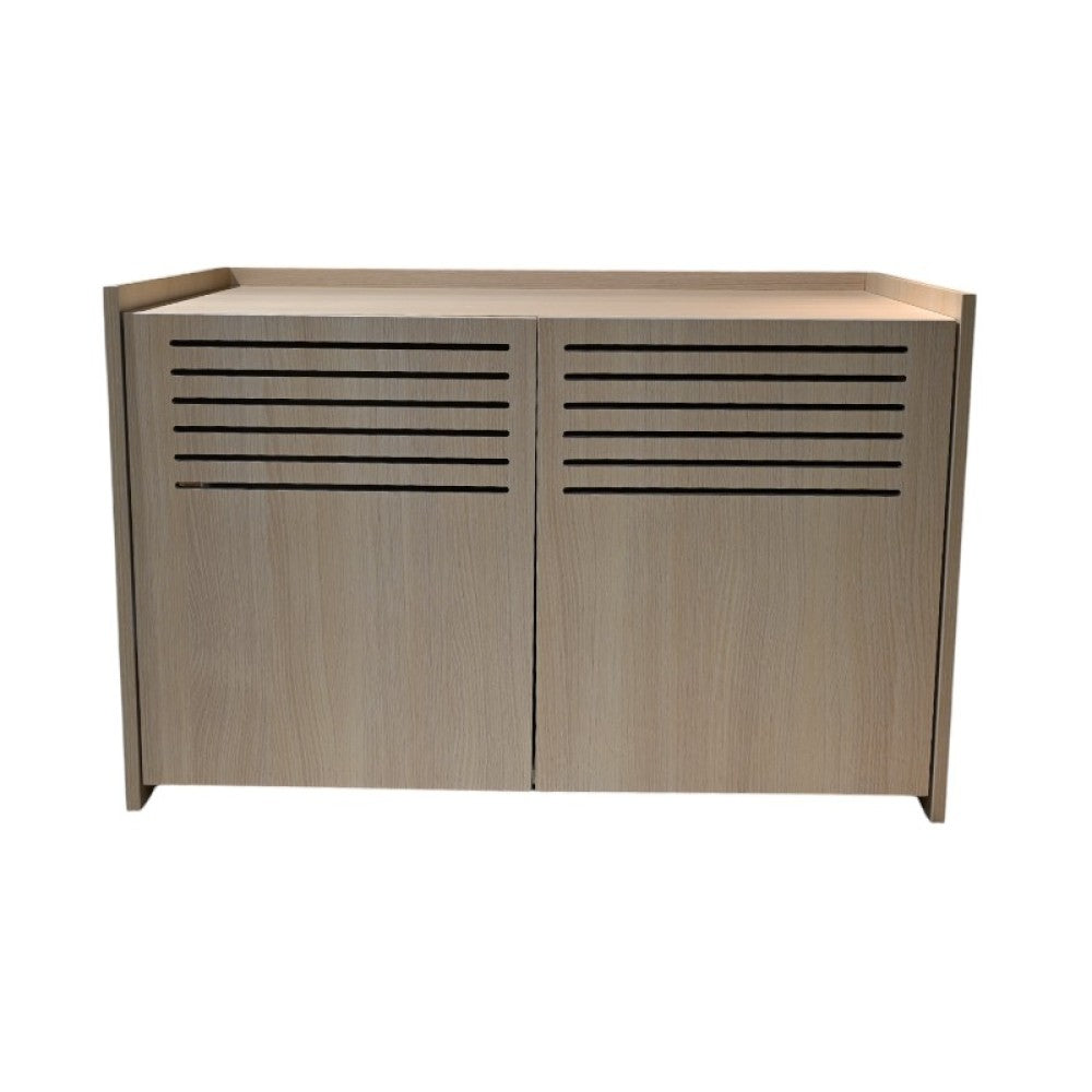 Modern Wooden Cat House with Scratching Pad , Cat Litter Box Enclosure, Spacious Hidden Cat Litter Box -33.46" x 21.06" x 21" , 45.87 lbs