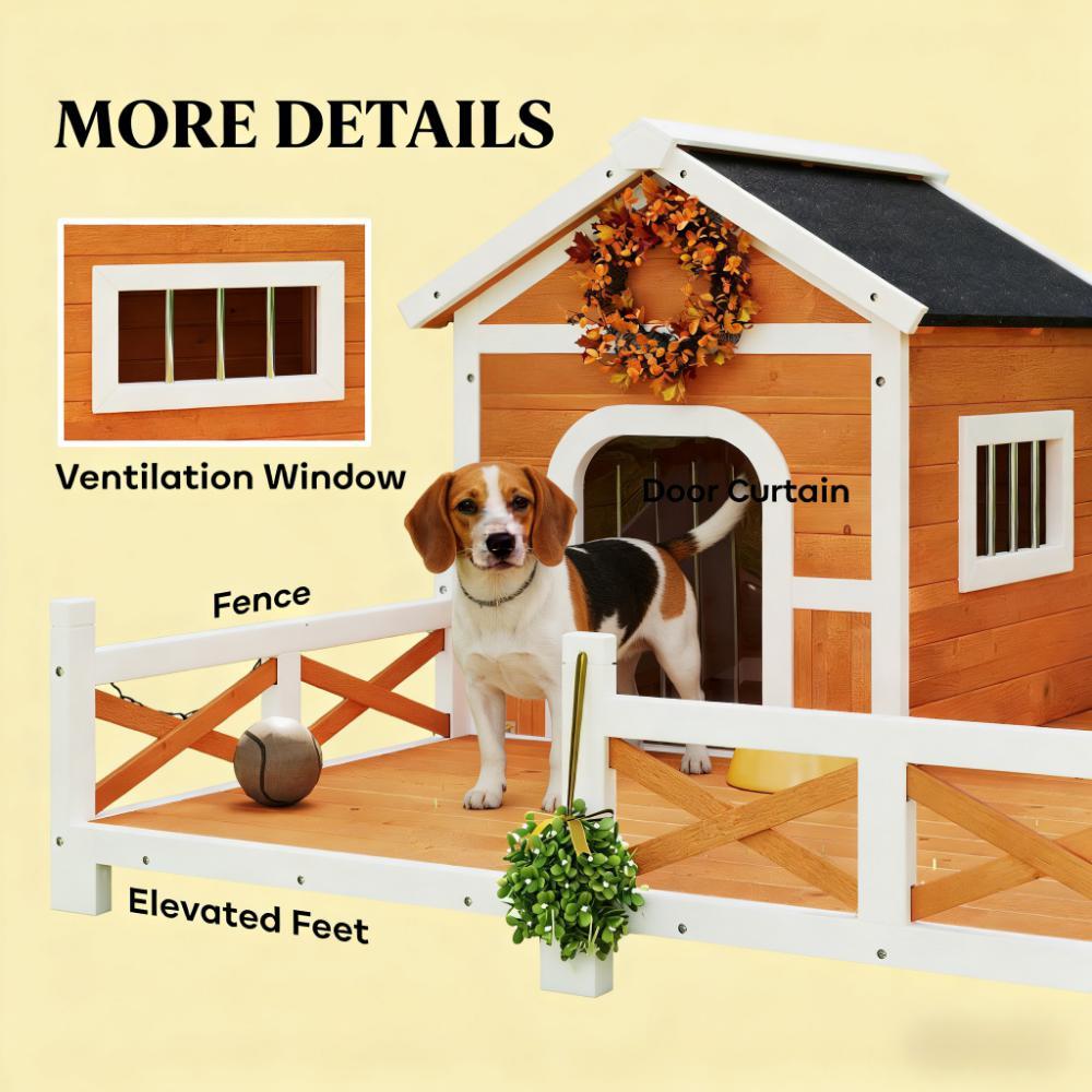 Dog Shelter,Outdoor Wooden Dog House