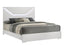 Blanca Modern Style Queen Bed Made with LED Headboard & Wood in White