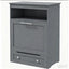Pet Feeder Station Storage Cabinet, with Dog Raised Bowls, Gray