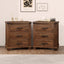 SunJet Rustic Three Drawer Reclaimed Solid Wood Farmhouse Nightstand (old sku:WF298401AAD)