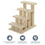 Cat Tree Multi-Level Carpeted Cat Scratching Post Pet Stairs