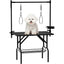 36''Large Dog Grooming Table, Foldable Pet Station at Home, Dog Grooming Table,Adjustable Cat Drying Desktop with Arms, Nooses, Mesh Tray (36Inch Pet Grooming Table Black)