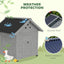 Wooden Pet House with Openable Roof & Double Doors, Light Gray