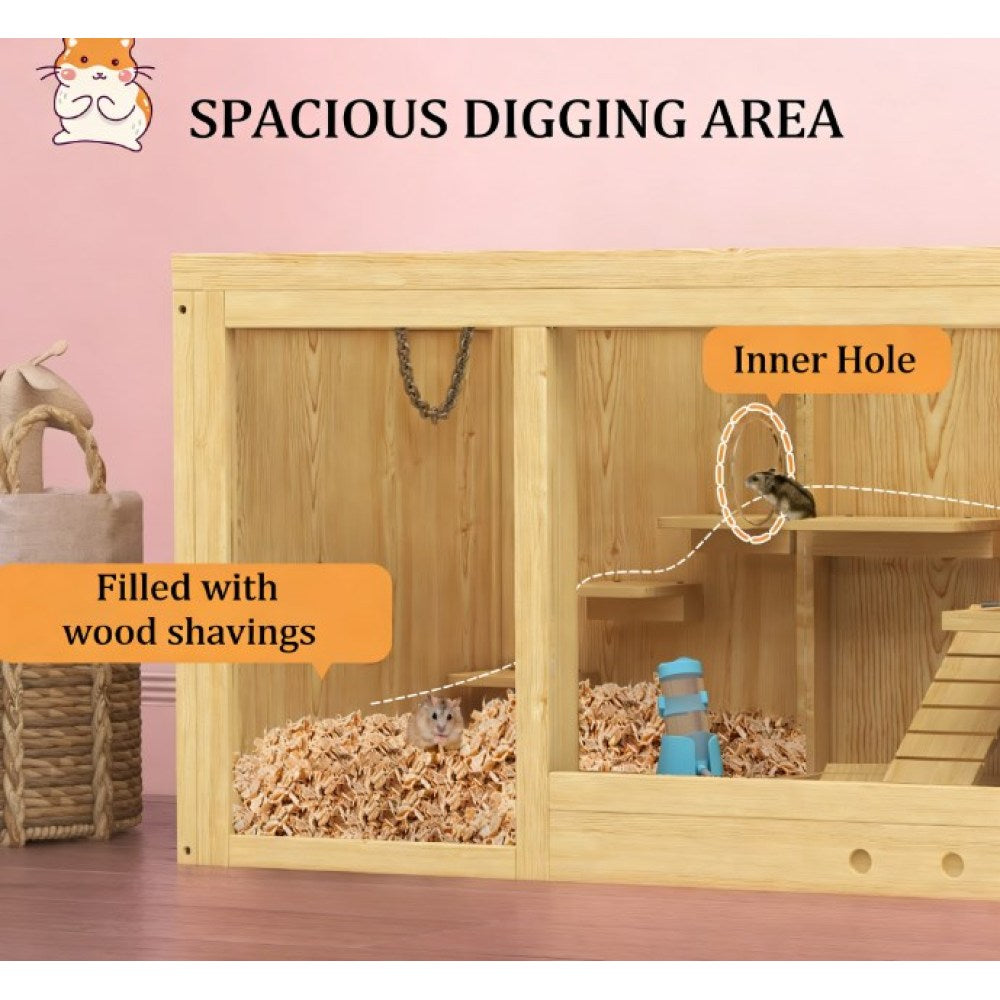 Hamster Cage,Extra Large Wooden Hamster Cage