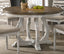 Havanna Vintage Walnut 47' Wide Contemporary Round Dining Table with Off White Colored Base