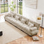 4-Seater Sectional Sofa Modular Deep Seat Sofa Couch , Chenille Sofa Comfy Upholstered Sofa for Living Room, Apartment, Studio, Office,Chenille Light coffee
