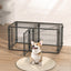 47.2" Dog Crate for Small Medium Large Dogs, Puppy Dog Playpen for Yard Indoor Outdoor Use, Pet Dog Cage Kennel (47.2"L x 23.6"W x 23.6"H)