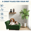 Pet Sofa Bed Couch with Storage,with Soft Cushion , Green