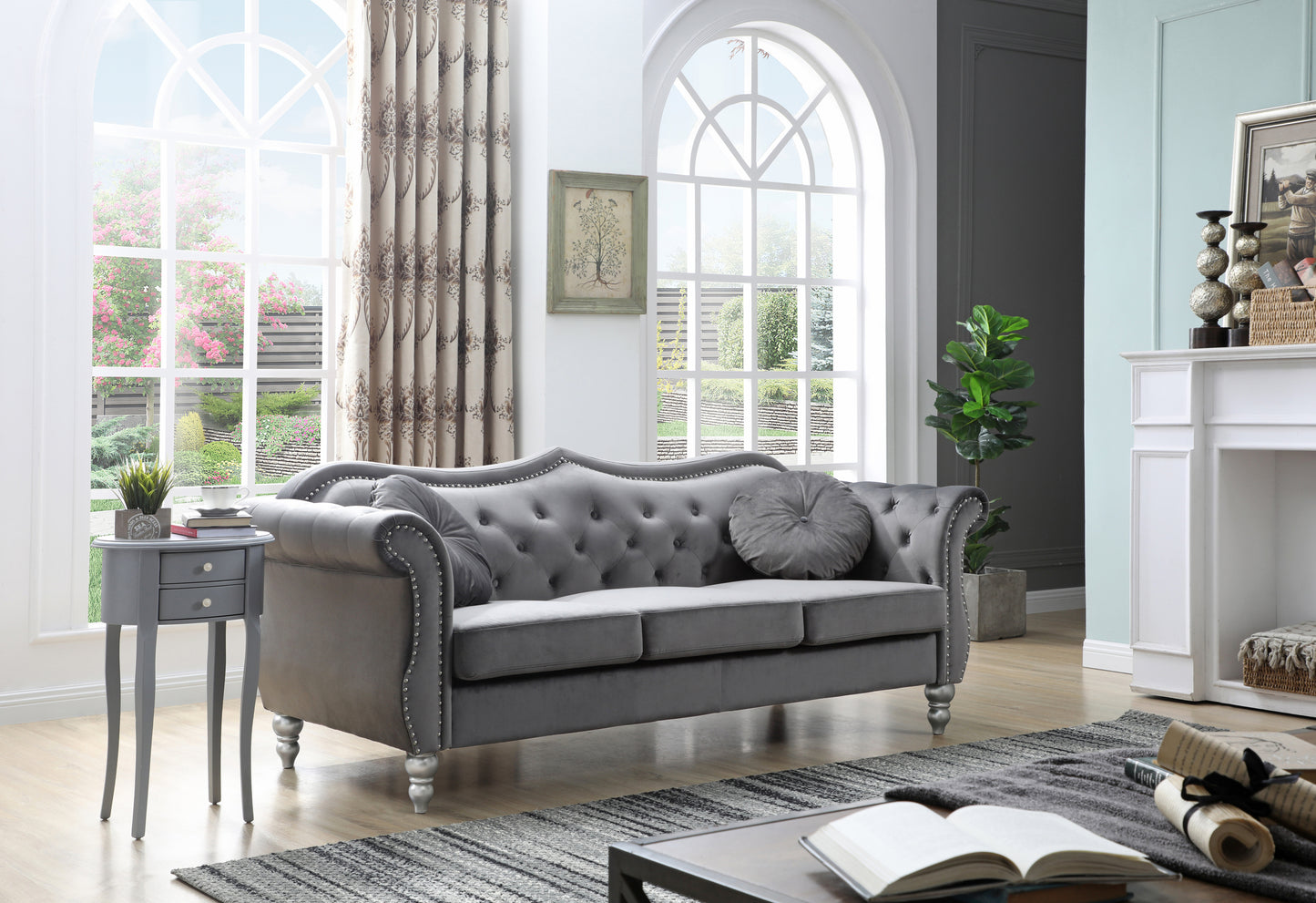 Hollywood G0660A-S Sofa , DARK GRAY