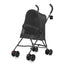 Pet Stroller for Small Dogs Cats with Mesh Ventilation, Lightweight Foldable Design, Cup Holder, Black