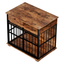 Dog Crate Furniture , Large Dog Cage Furniture with Tray for Medium Large Dogs, Wooden Dog Kennel Furniture