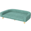 Pet Sofa Couch Bed with Washable Cushion for Large Dogs, Cats, Green