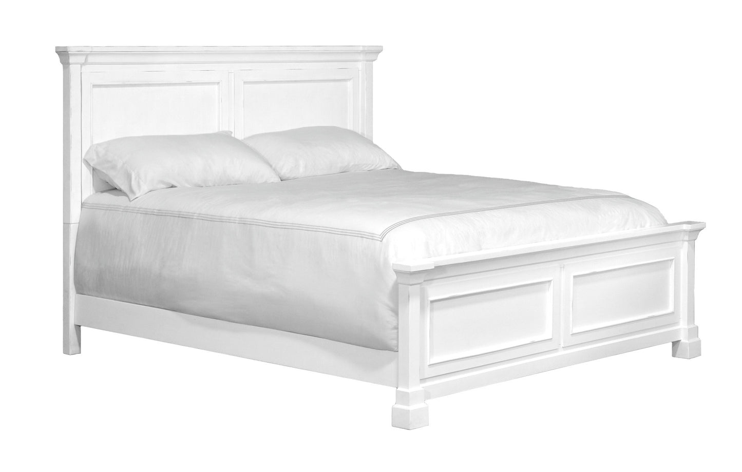 White Queen Panel Bed
