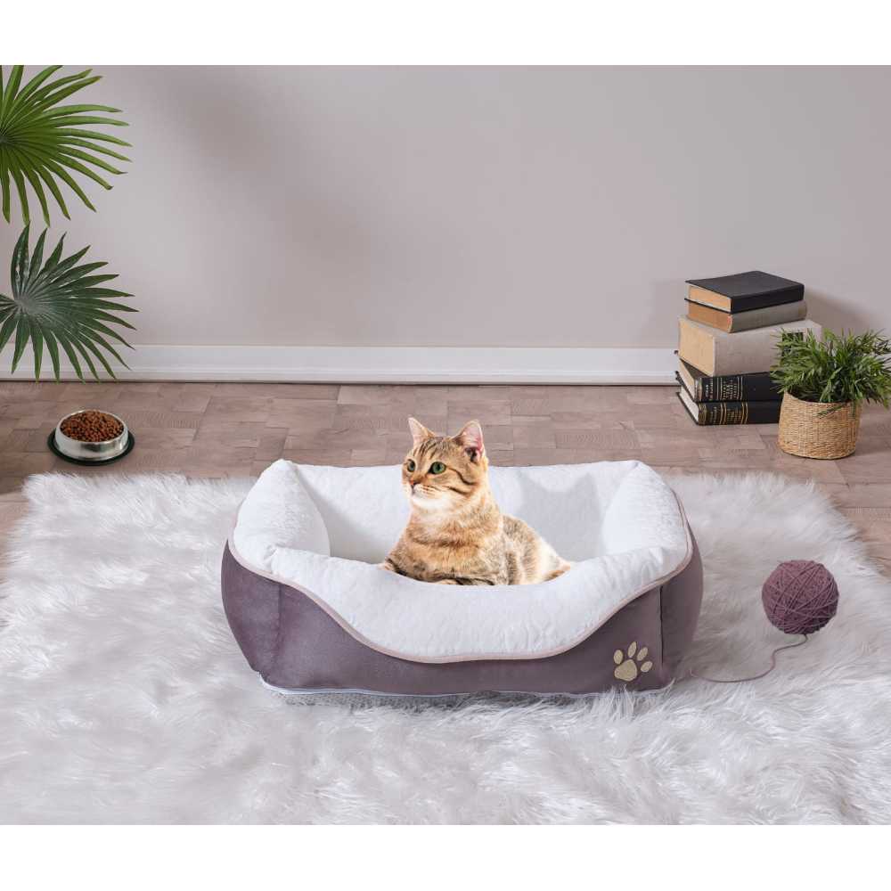Lina Pet Bed, Anthracite Pet Bed , Small Size 19'' x 13''