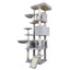 78 in beige cat tree tower with large condo sisal scratching post big hammock and top platform