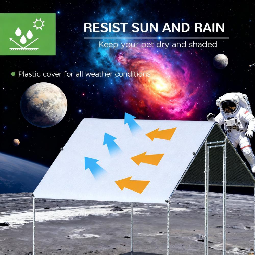 9.8' x 26.2' x 6.6'  Chicken Coop Metal Chicken Run