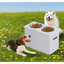 Elevated Feeder Stand Stainless Steel Bowl Raised Pet Feeding Storage Station with Stainless Steel Bowls Base