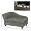 Pet Sofa Dog Sofa for Small Dogs with Storage, Gray