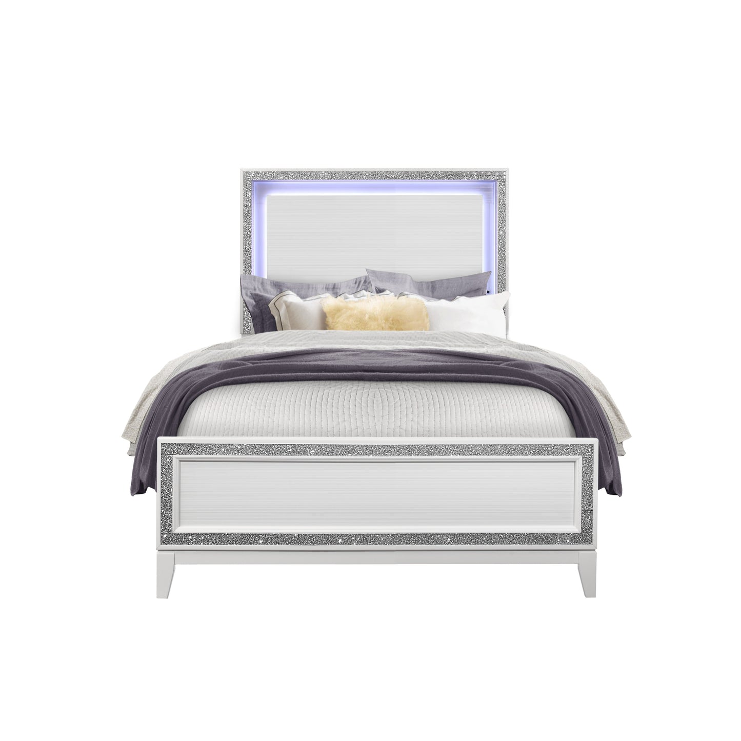 ALMERA GLITTER WHITE FULL BED