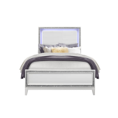 ALMERA GLITTER WHITE FULL BED