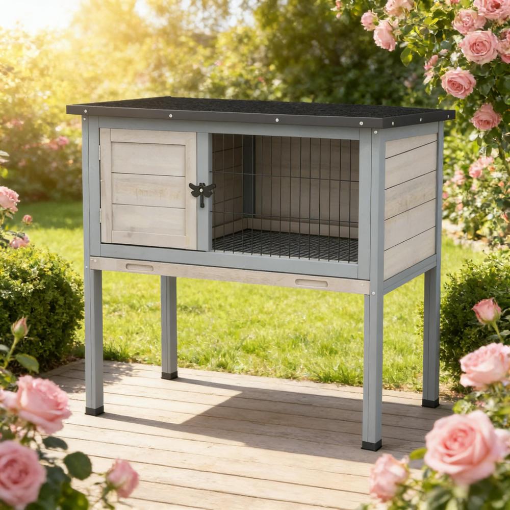 Small Animal Cage Rabbit Hutch,Elevated Rabbit Hutch