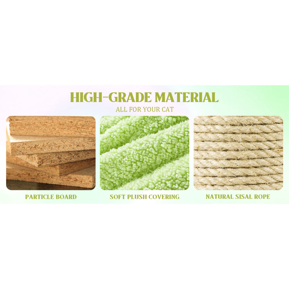 71 inch flower cat tree with large condo removable flower cushion and hammock yellow