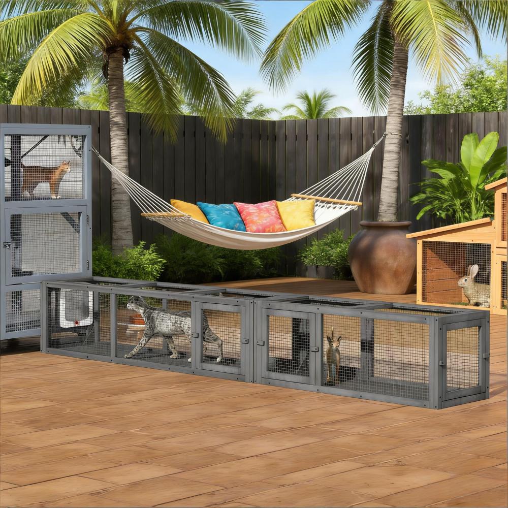 Wooden Cat Tunnel,Cat Play Tunnel