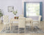 Amonia 5-piece Dining Set, Turned-Leg Dining Table with 4 Tufted Chairs