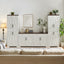 TV Cabinet Set Multifunctional TV Wall, One TV Cabinet and Two Sideboards for Living Room, 108.7''L x 15''W x 68''H.