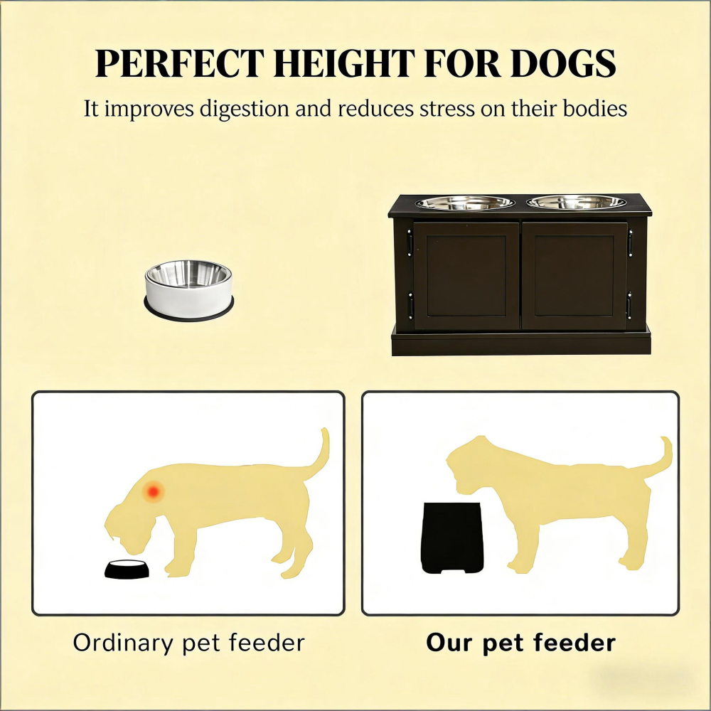 Pet Feeder Stand,Elevated Dog Bowls