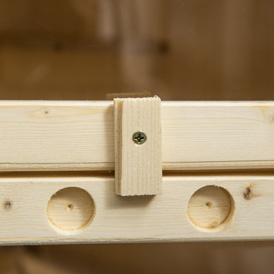 PawHut 5-Tier Wooden Hamster Cage Mice Habitat Rat Habitat with Openable Top, Front Door and Storage Shelf