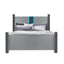 LORENZO SILVER QUEEN BED WITH SPEAKERS