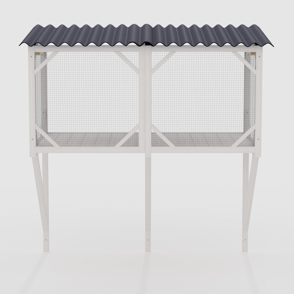 Cat Window Box, 43.3" Catio Outdoor Cat Enclosure for Sunbathing, Napping & Viewing, Window Perch for Large Indoor Cats - All Weather Use, Cat Cage