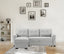 Sierra 84' Light Gray Linen Reversible Sleeper Sectional Sofa with Storage Chaise