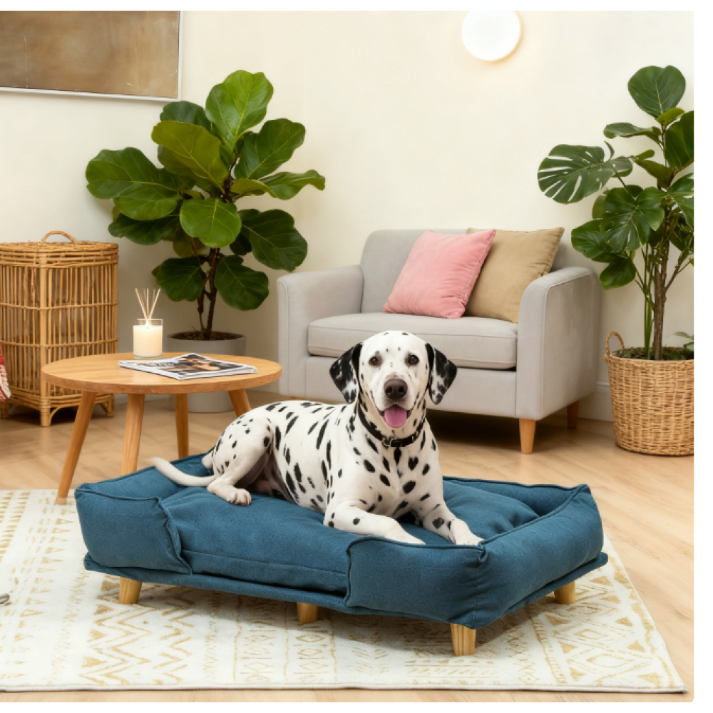 Pet Sofa Bed Couch with Storage,with Soft Cushion , Green