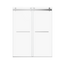 Frameless Double Sliding Soft-Close Shower Door in Chrome with Tempered Glass, Adjustable 56-60 inches W x 76 inches H