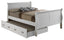Charming Full Trundle Bed In Classic White
