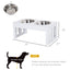 Elevated Feeding Station,Raised Dog Bowls Stand,Pet Food Bowl Stand