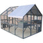 Cat Run Large Cat Enclosure Wooden Cat Catio Outdoor Kitty House with Bridges, Walks, Small Houses, Roof Cover 110 Inch