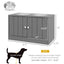 Pet Bowls,Elevated Dog Bowls with Storage Cabinet Containing Large Capacity