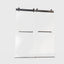 Frameless Double Sliding Soft-Close Shower Door with Matte Black Finish and 3/8 inches Tempered Glass, 56-60 inches W x 76 inches H