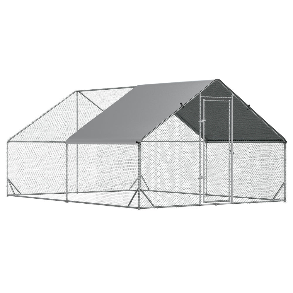 Outdoor Hen House,Metal Frame Chicken Run