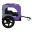 Outdoor Heavy Duty Collapsible Pet Bike Trailer with 16-Inch All-Terrain Wheels & Universal Hitch – Foldable Dog/Cargo Carrier Cart for Bicycles, purple