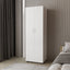 FM FURNITURE Pisinemo Armoire with 2 Doors and Hanging Rod, White